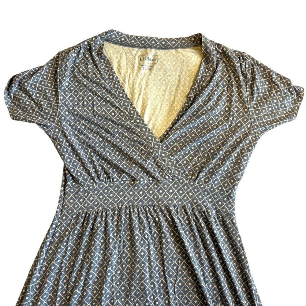 L.L. Bean Blue Casual Dress Small – Stretch Everyday Wear Comfortable - Picture 6 of 8